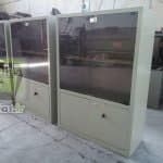 کتابخانه فلزی تمام شیشه