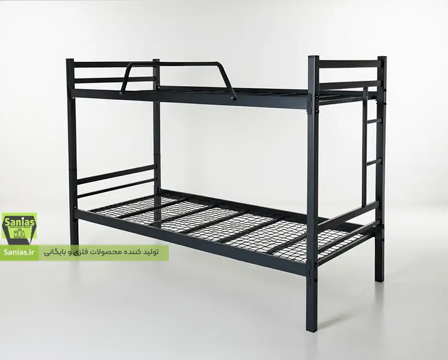 تخت خواب دو طبقه فلزی سربازی