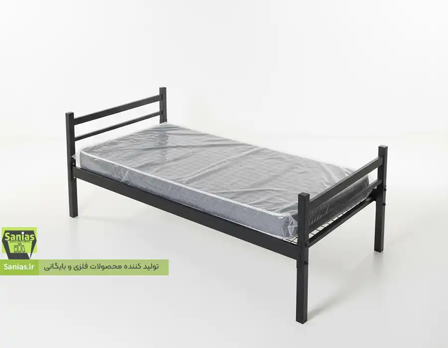تخت یک نفره فلزی نگهبانی