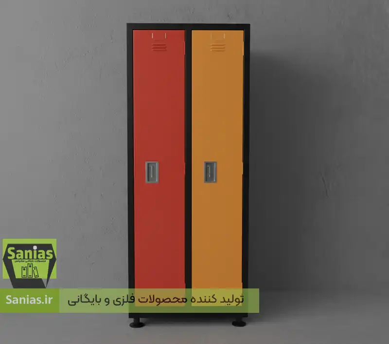 تولید کمد رختکن دو درب پرسنلی برای باشگاه - استخر و کارگاه کمد رختکن دو درب پرسنلی