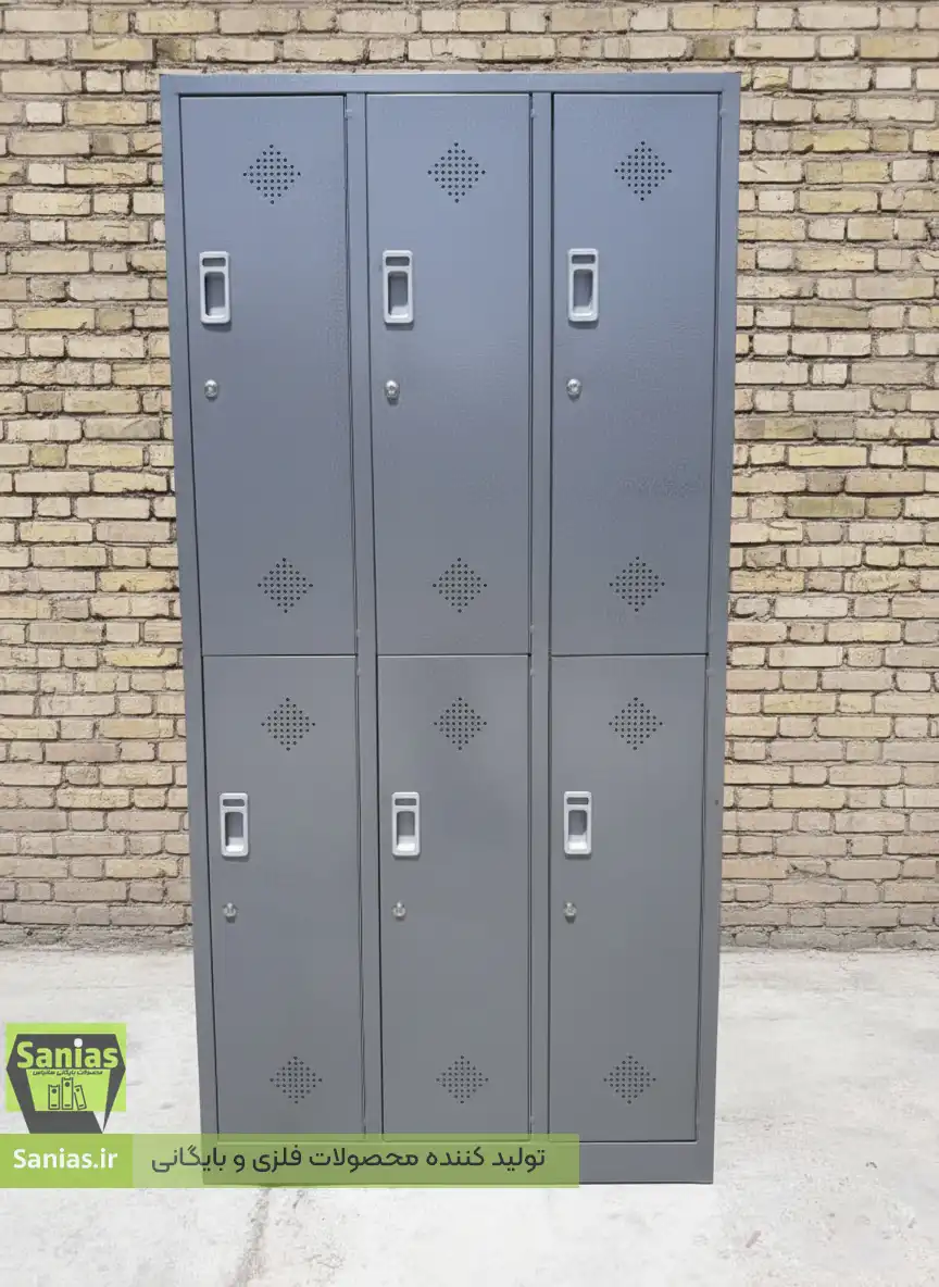 فروش مستقیم کمد رختکن 6 درب فلزی کارگاهی کمد رختکن 6 درب فلزی کارگاهی